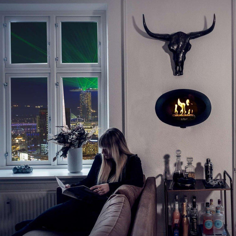Black Wall Bioethanol Fire - Le Feu