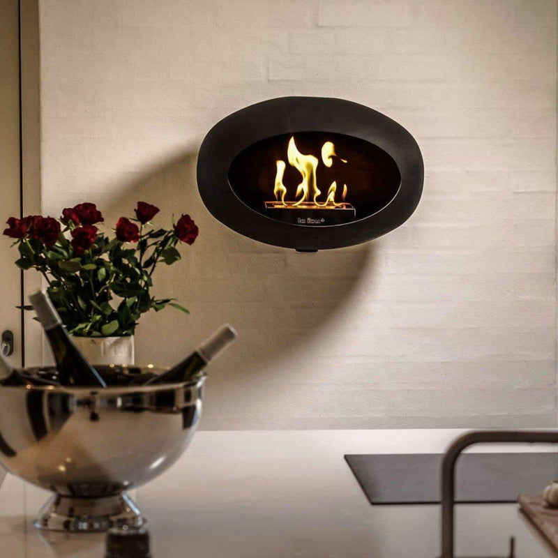 Black Wall Bioethanol Fire - Le Feu