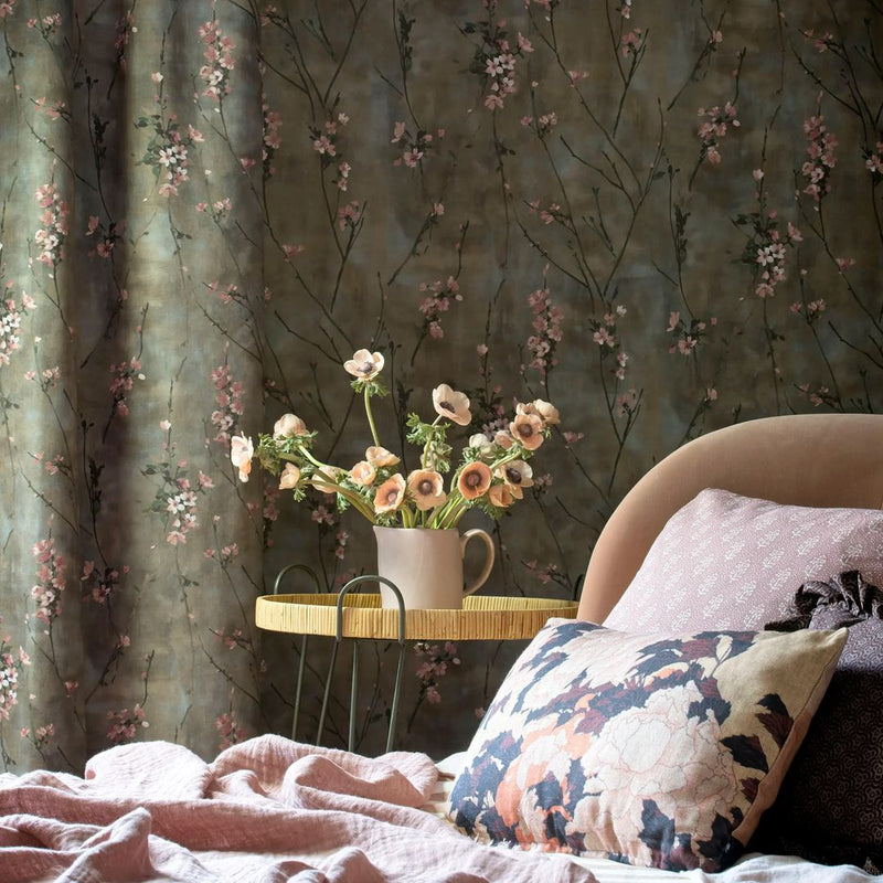 Blossom Wallpaper - Brown & Blush