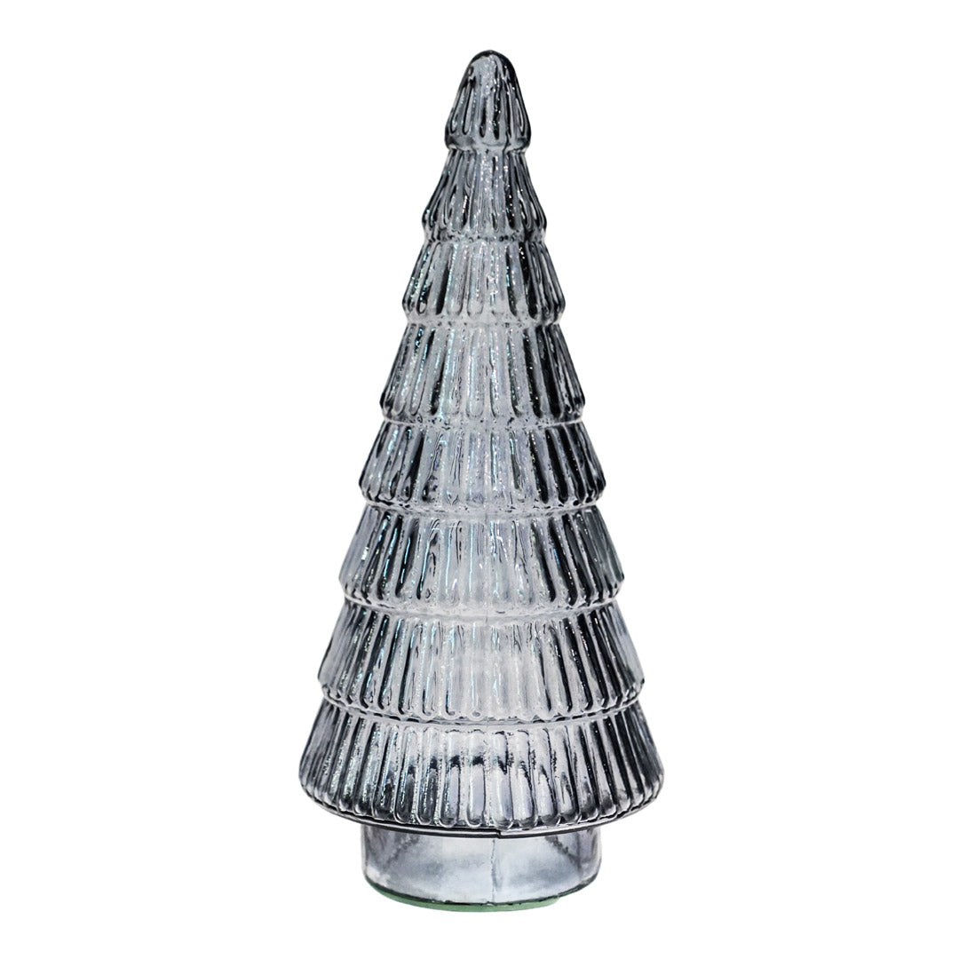 Blue Glass Xmas Tree Ornament