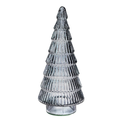 Blue Glass Xmas Tree Ornament