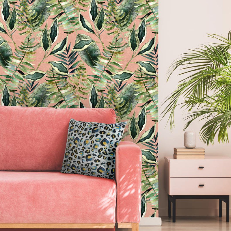 Blush Tropics Wallpaper