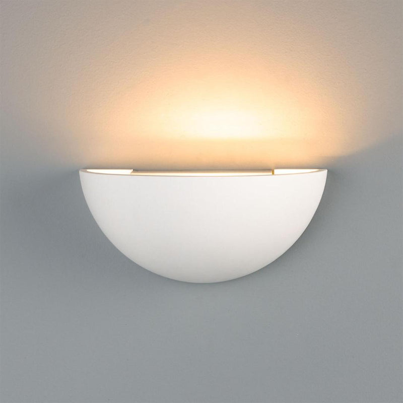 Bonn Half Dome Plaster Wall Light