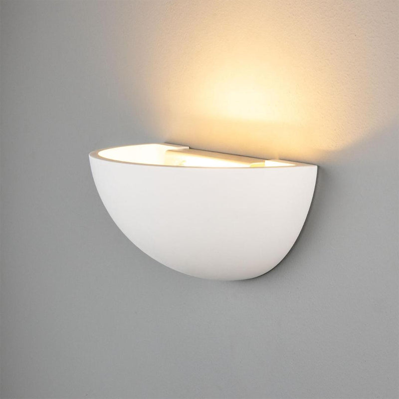 Bonn Half Dome Plaster Wall Light