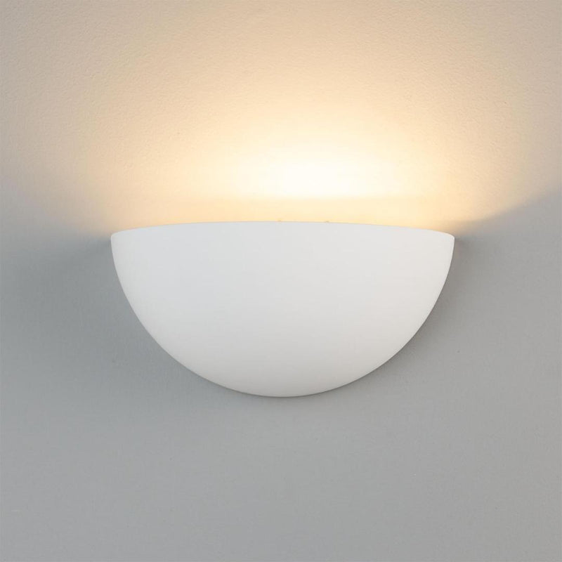 Bonn Half Dome Plaster Wall Light