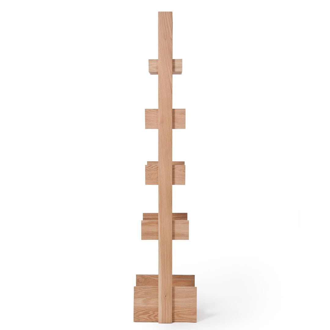 Bookie Five Book Shelf Storage - Natural Oak