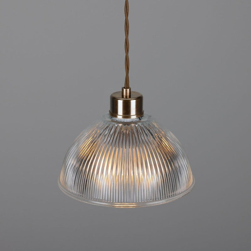 Boston Industrial Holophane Pendant Light - Mullan Lighting