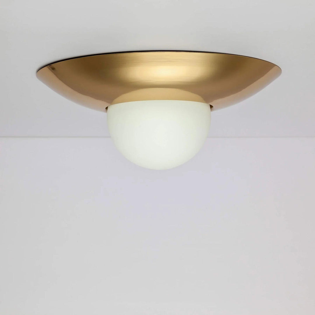 Brass Dome Flush Mount Light - Houseof