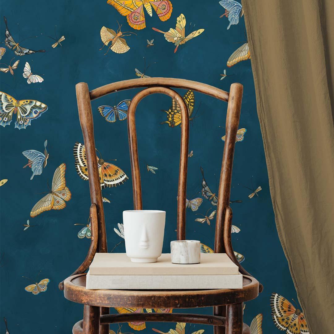 Butterflies Wallpaper - Alma Collection - Josephine Munsey