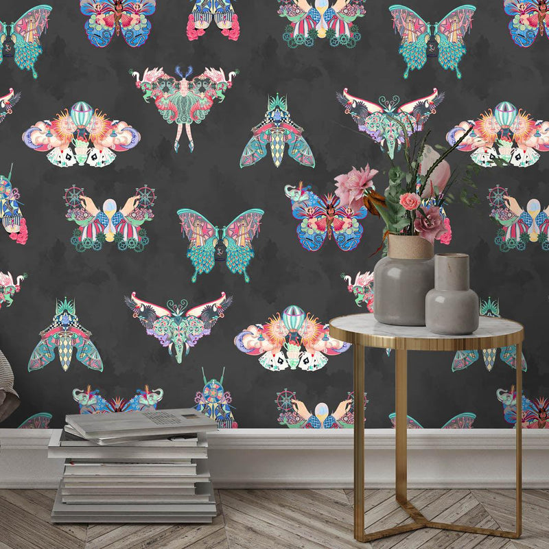 Butterfly Effect Wallpaper - Noir - Brand Mckenzie