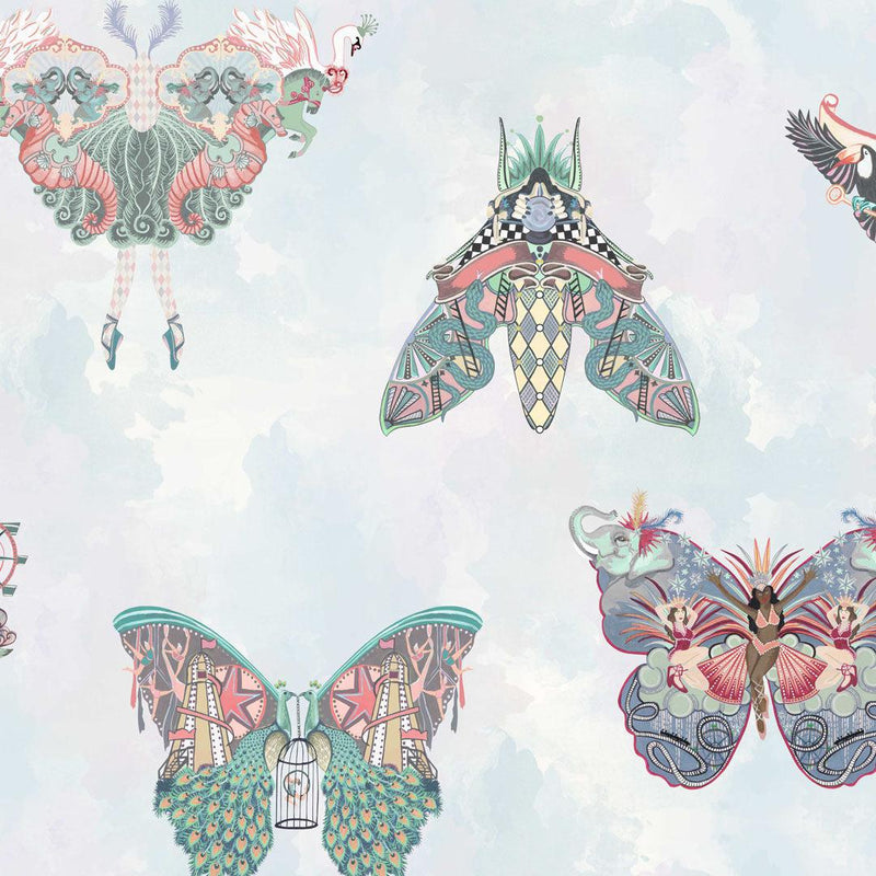 Butterfly Effect Wallpaper - Pink Multi - Brand Mckenzie