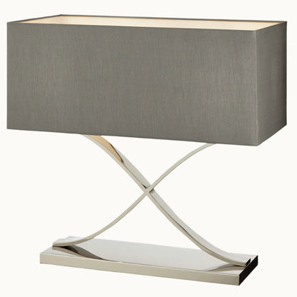 Byton Stainless Steel Finish Table Lamp - Nickel - RV Astley