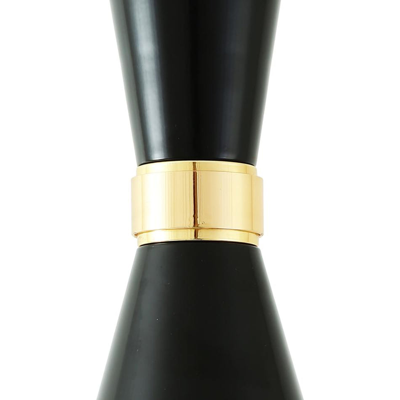 Cairo Contemporary Pendant Light - Black & Brass