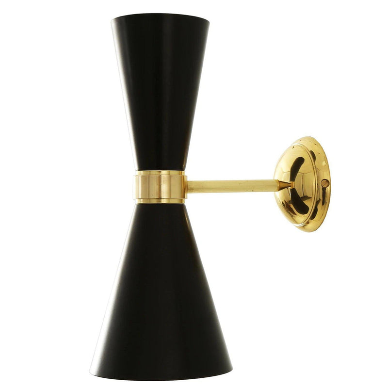 Cairo Contemporary Wall Light - Black - Mullan Lighting