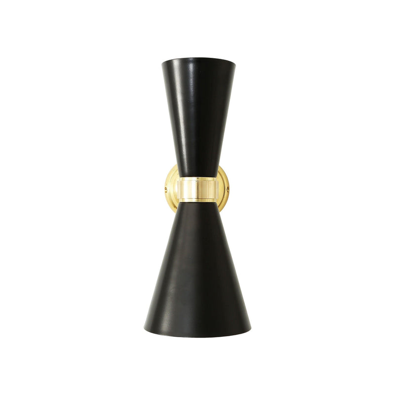 Cairo Contemporary Wall Light - Black - Mullan Lighting