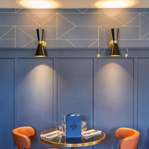 Cairo Contemporary Wall Light - Black - Mullan Lighting