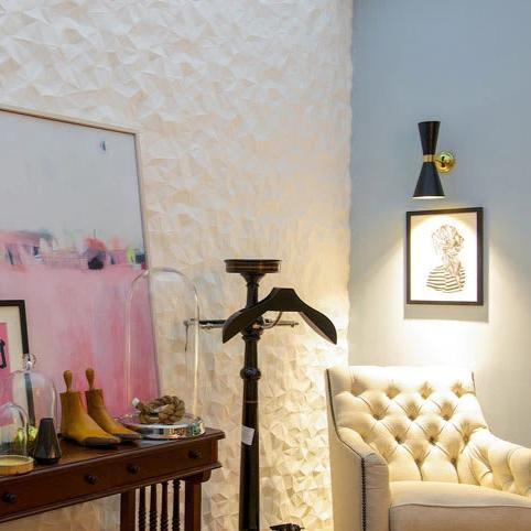 Cairo Contemporary Wall Light - Black - Mullan Lighting