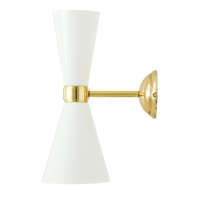 Cairo Contemporary Wall Light - White - Mullan Lighting