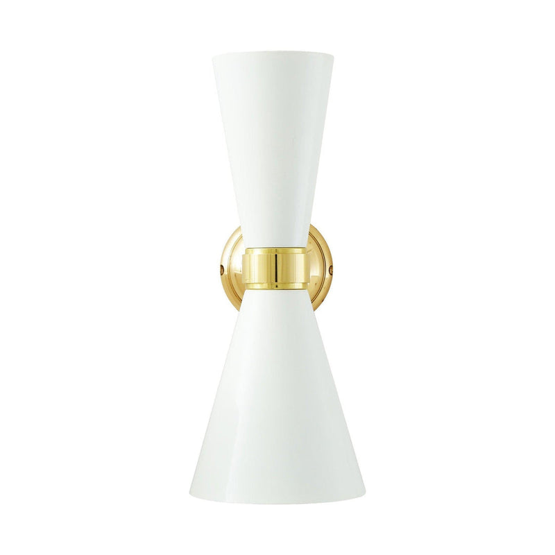 Cairo Contemporary Wall Light - White - Mullan Lighting