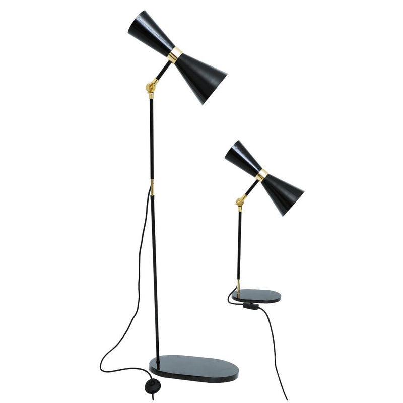 Cairo Mid-Century Brass Table Lamp