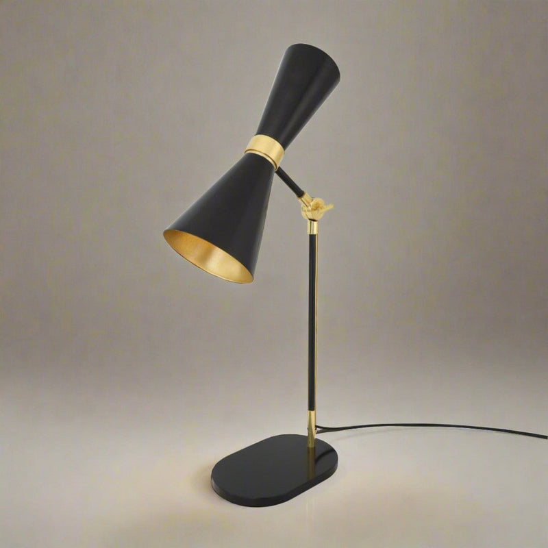 Cairo Mid-Century Brass Table Lamp