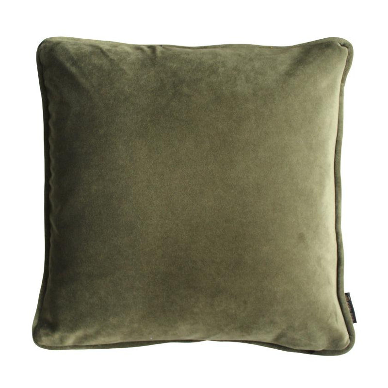 Cantaloupe Jaguar Piped Velvet Cushion Cover