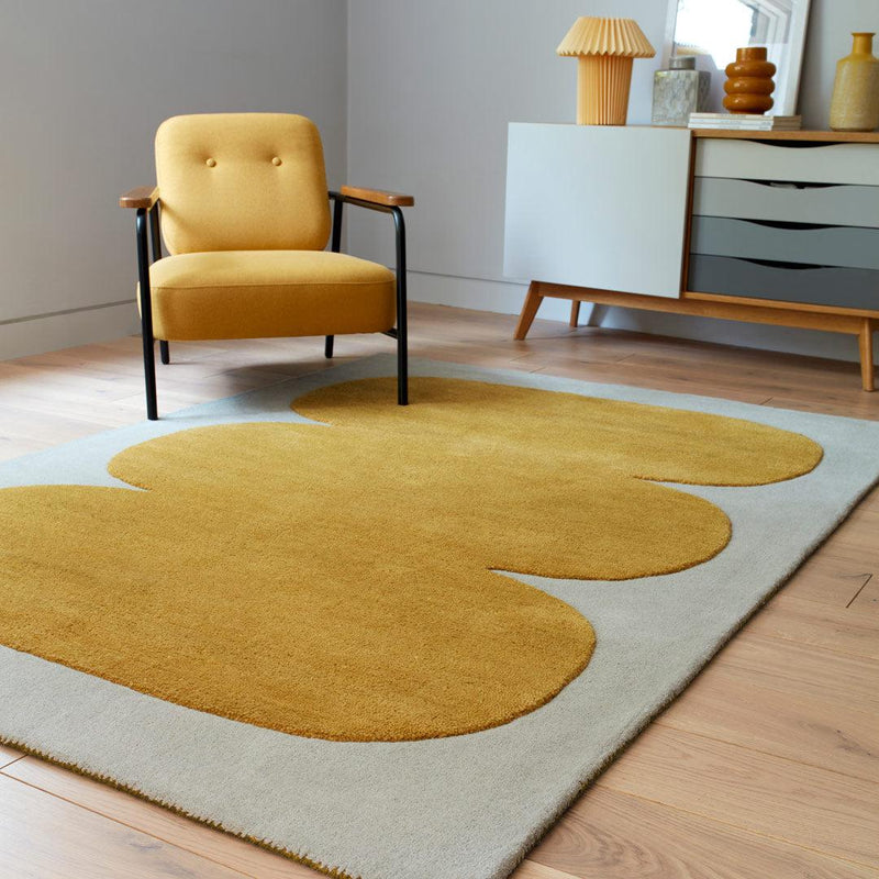 Canvas Sculpt Mustard Rug