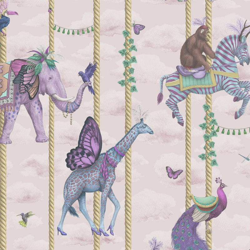 Carousel Wallpaper - Pink - Brand Mckenzie