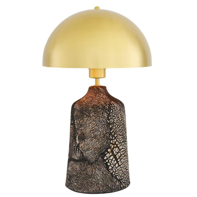 Cassia Tall Ceramic Table Lamp - Black - Mullan Lighting