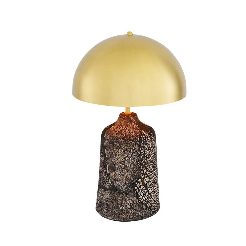 Cassia Tall Ceramic Table Lamp - Black - Mullan Lighting
