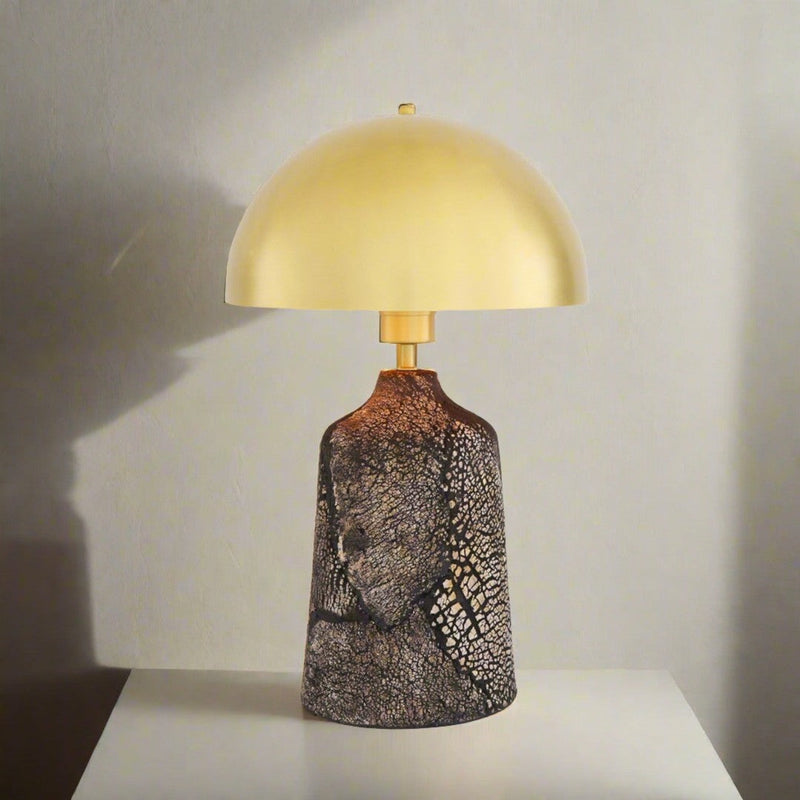 Cassia Tall Ceramic Table Lamp - Black - Mullan Lighting