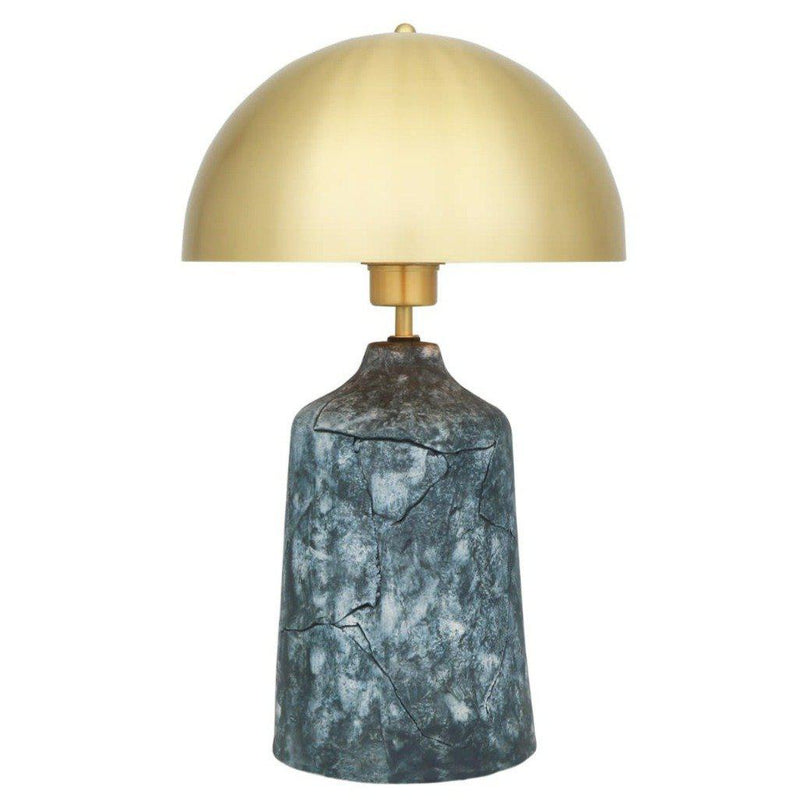 Cassia Tall Ceramic Table Lamp - Blue - Mullan Lighting