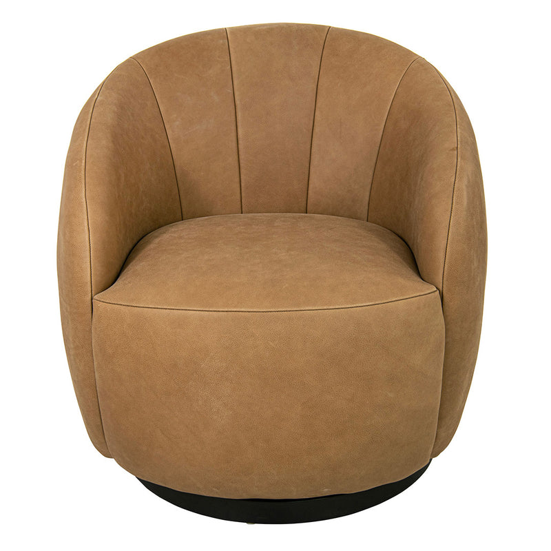 Chalain Caramel Finish Swivel Chair - RV Astley