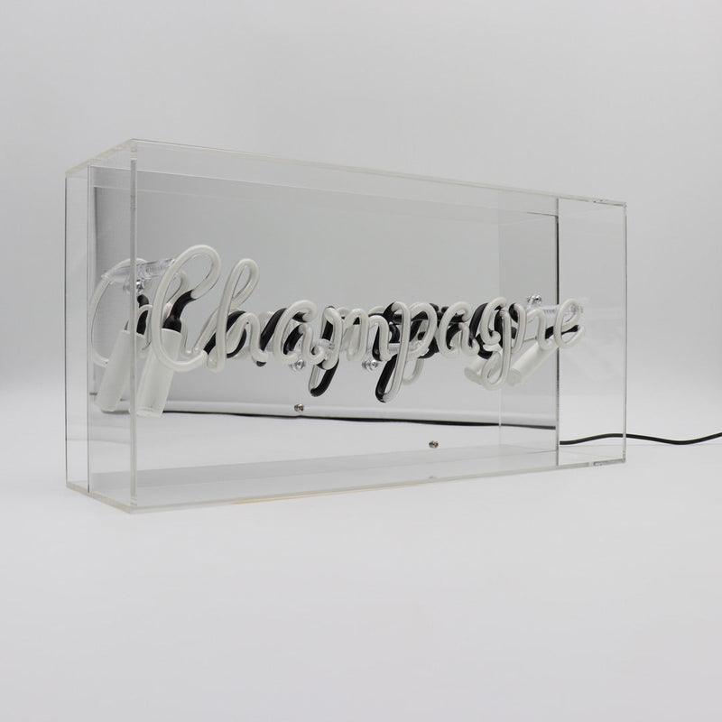 Champagne Neon Acrylic Box Light