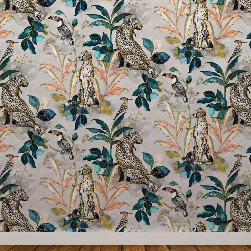 Cheetah Wallpaper - Taupe - Graduate Collection