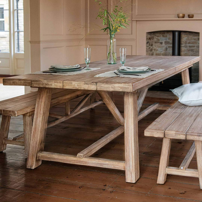 Chilford Solid Wood Table & Bench Set