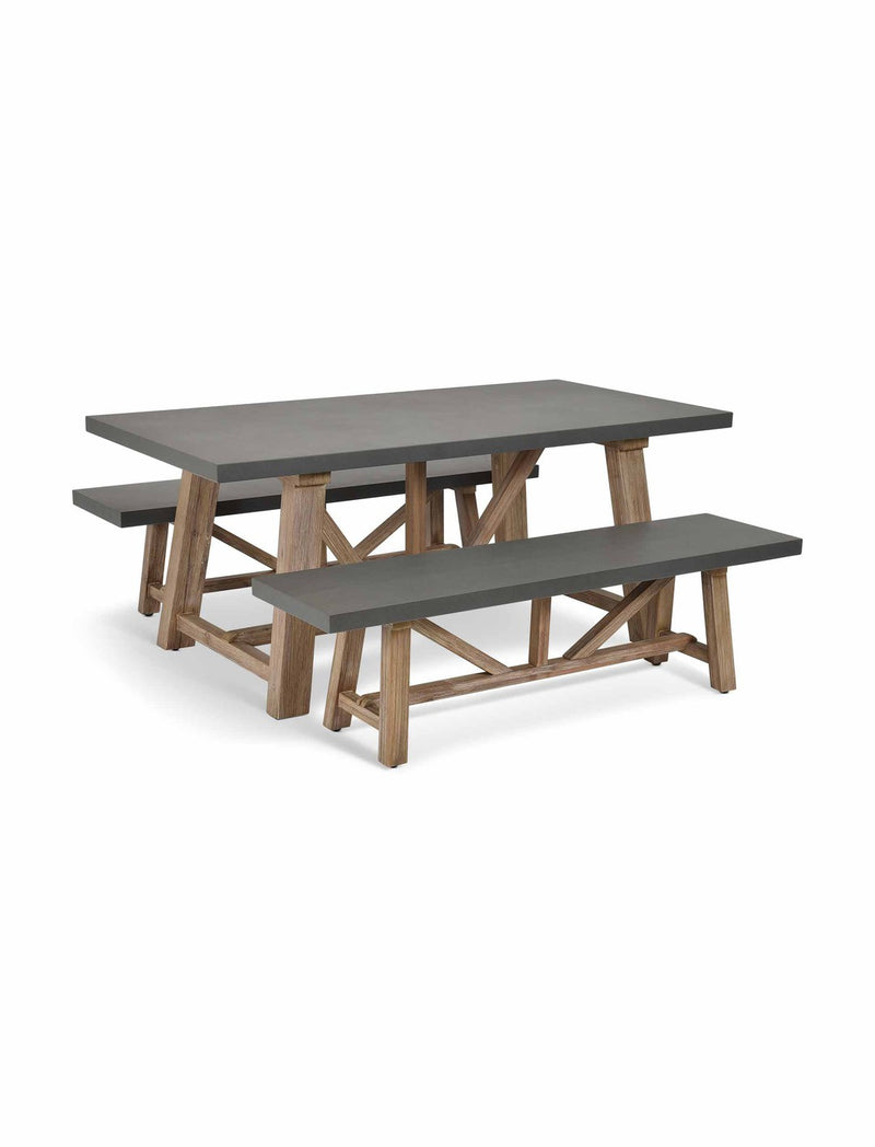 Chilford Table & Bench Set