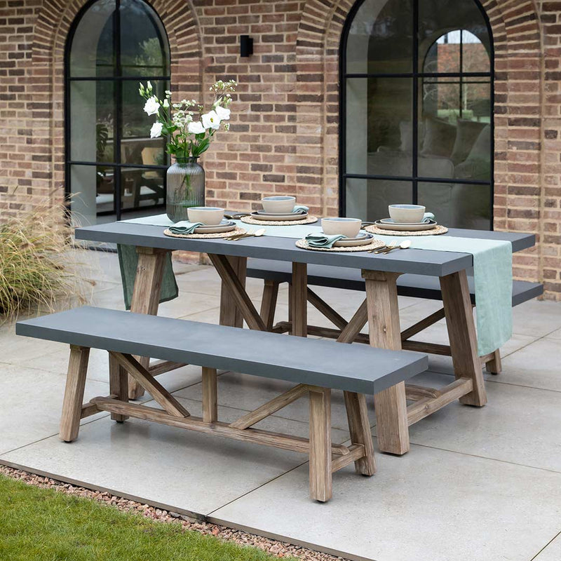 Chilford Table & Bench Set