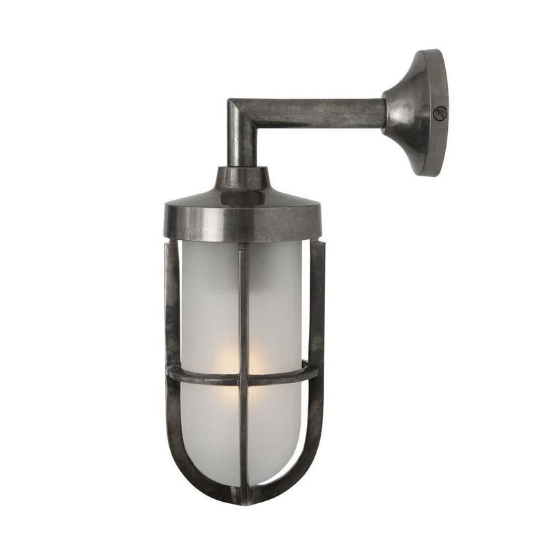 Cladach Well Outdoor Wall Light - Antique Silver