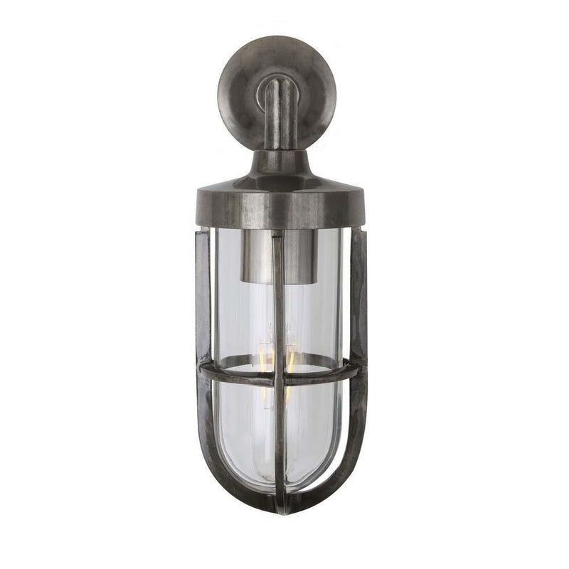 Cladach Well Outdoor Wall Light - Antique Silver
