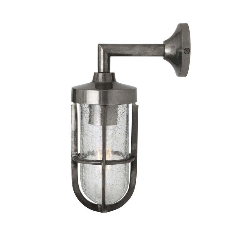 Cladach Well Outdoor Wall Light - Antique Silver