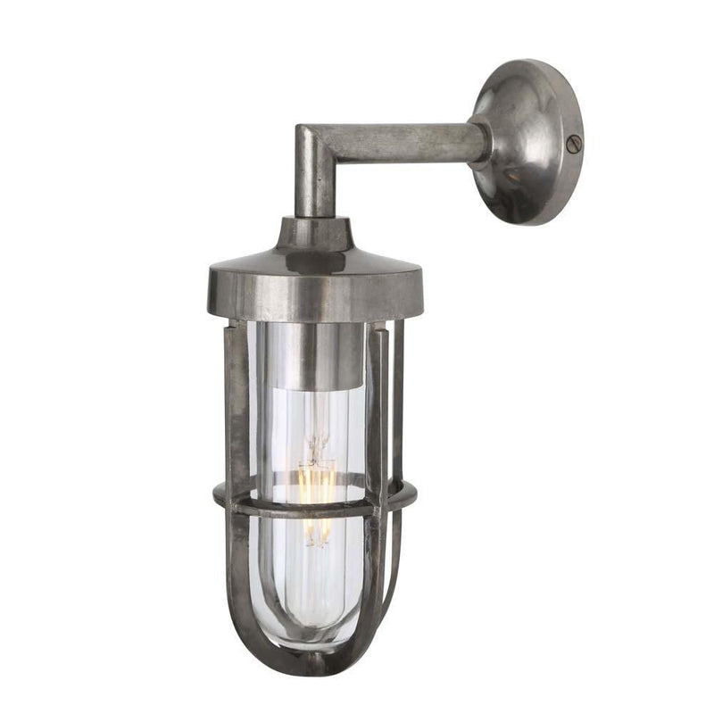 Cladach Well Outdoor Wall Light - Antique Silver