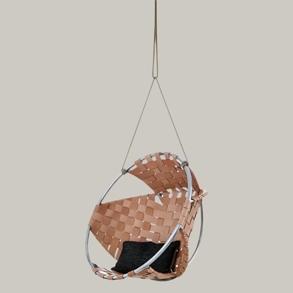 Cocoon Leather Hang Chair - TRIMM Copenhagen