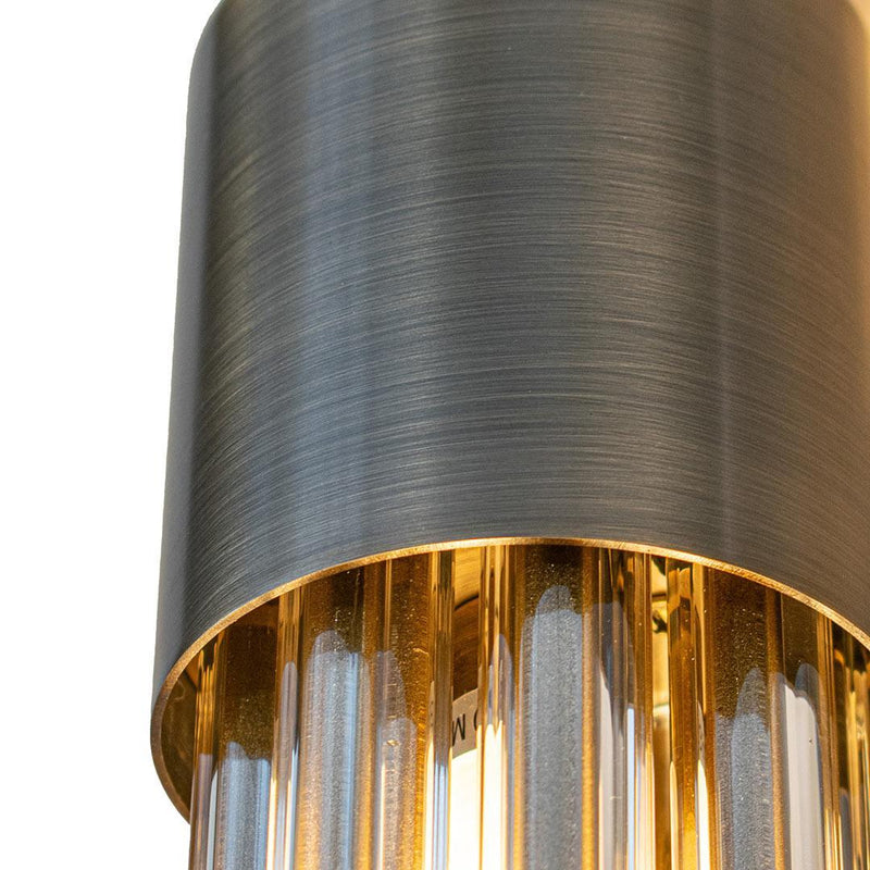 Colmar IP44 Wall Light - Antique Brass - RV Astley