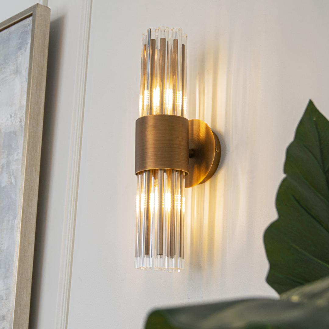 Colmar Wall Light - Antique Brass - RV Astley