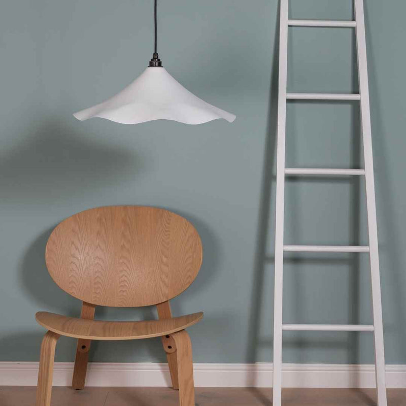 Smooth Nickel Flora Pendant