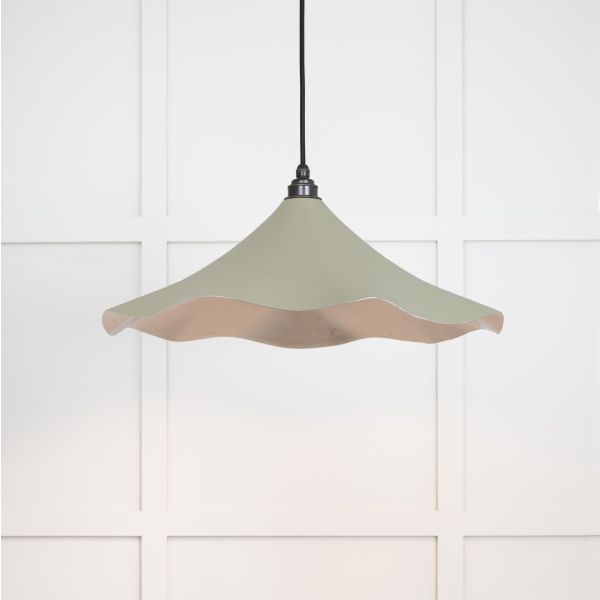 Smooth Nickel Flora Pendant