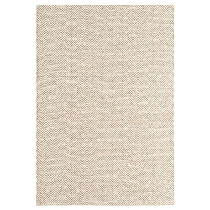 Cotton Chenille and Jute Herringbone Rug - Natural