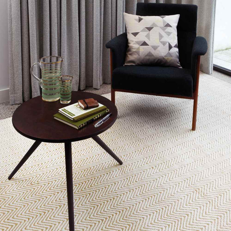 Cotton Chenille and Jute Herringbone Rug - Natural