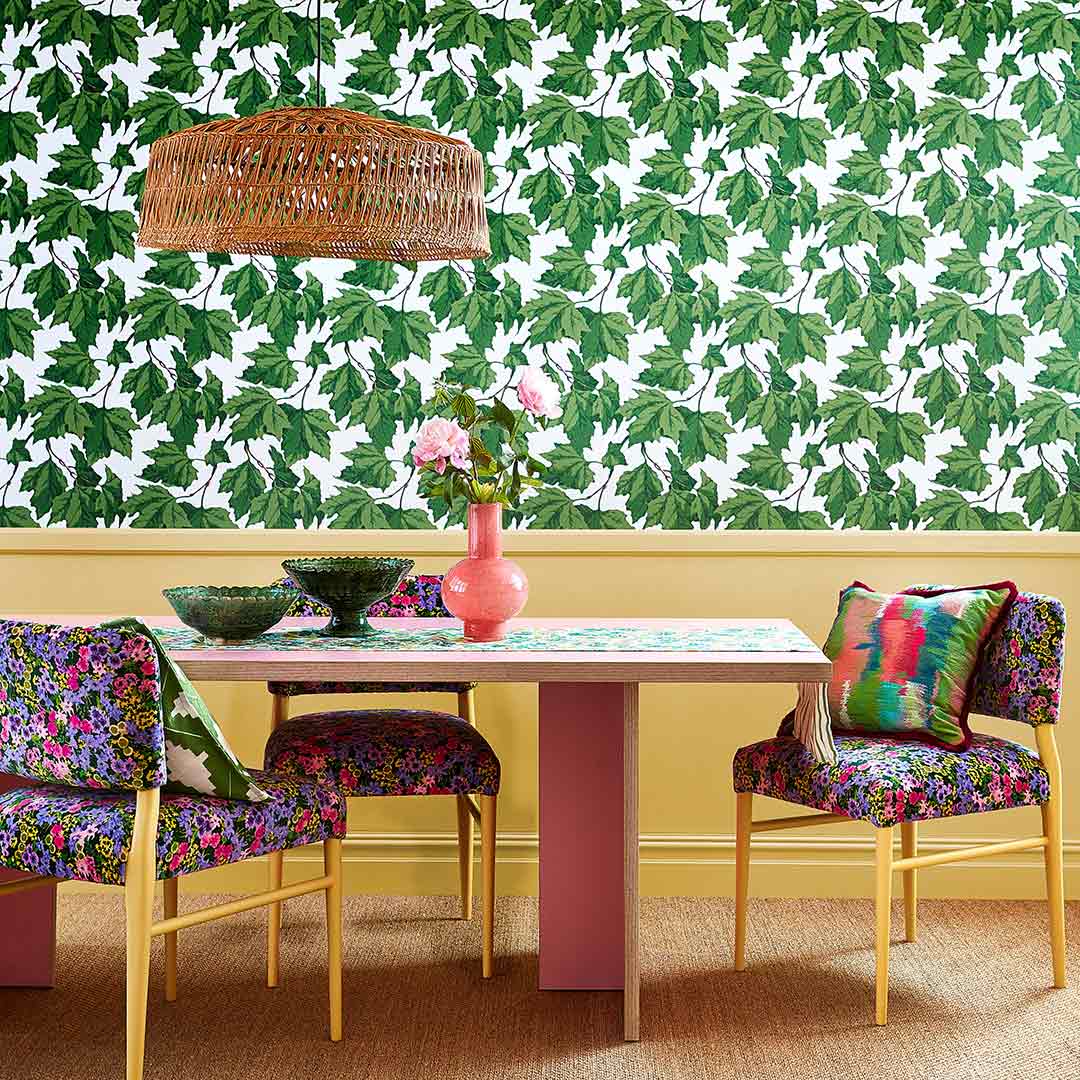 Dappled Leaf Wallpaper Harlequin Lime Lace